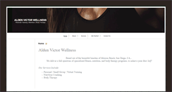 Desktop Screenshot of aldenvictorwellness.com