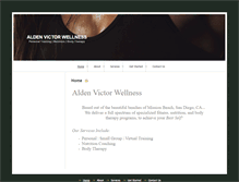 Tablet Screenshot of aldenvictorwellness.com